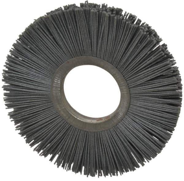 Osborn - 6" OD, 2" Arbor Hole, Crimped Nylon Wheel Brush - 1/2" Face Width, 1-5/8" Trim Length, 5,500 RPM - All Tool & Supply