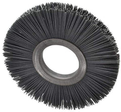 Osborn - 6" OD, 2" Arbor Hole, Crimped Nylon Wheel Brush - 1/2" Face Width, 1-5/8" Trim Length, 5,500 RPM - All Tool & Supply