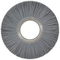 Osborn - 6" OD, 2" Arbor Hole, Crimped Nylon Wheel Brush - 1/2" Face Width, 1-5/8" Trim Length, 5,500 RPM - All Tool & Supply