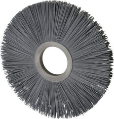 Osborn - 8" OD, 2" Arbor Hole, Crimped Nylon Wheel Brush - 1/2" Face Width, 2-5/8" Trim Length, 5,500 RPM - All Tool & Supply