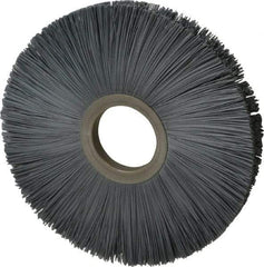 Osborn - 8" OD, 2" Arbor Hole, Crimped Nylon Wheel Brush - 1/2" Face Width, 2-5/8" Trim Length, 5,500 RPM - All Tool & Supply