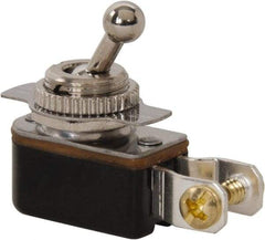 GC/Waldom - SPST Medium Duty On-Off Toggle Switch - Screw Terminal, Ball Toggle Actuator, 125 VAC at 6 A & 250 VAC at 3 A - All Tool & Supply