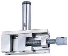 Accupro - 1.962 Jaw Opening Capacity, 42.93mm Jaw Height, Toolmaker's Vise - Flat Jaw, 123mm OAL x 38.1mm OAW x 4.54" OAH - All Tool & Supply