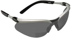 3M - +1.5, Gray Lenses, Anti-Fog, Framed Magnifying Safety Glasses - All Tool & Supply