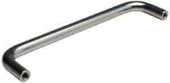 Amatom Electronic Hardware - 4-7/8" Long x 1-1/2" High, Round Handle - Clear Passivated, Stainless Steel, 4-9/16" Center to Center - All Tool & Supply