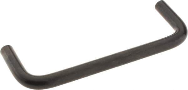 Amatom Electronic Hardware - 4-1/4" Long x 1-1/2" High, Round Handle - Black Oxide Finish, Stainless Steel, 4" Center to Center - All Tool & Supply