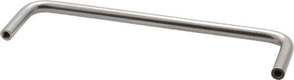 Amatom Electronic Hardware - 6-3/4" Long x 1-3/4" High, Round Handle - Clear Passivated, Stainless Steel, 6-7/16" Center to Center - All Tool & Supply