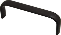 Amatom Electronic Hardware - 4-27/32" Long x 0.63" Wide x 1-3/4" High, Oval Handle - Black Anodized, Aluminum, 4-9/16" Center to Center - All Tool & Supply