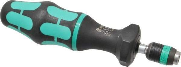 Wera - 1 Piece, 1.2 to 3 N/m, Adjustable Torque Limiting Screwdriver - 6" OAL, 1/4" Drive, 0.1" Graduation - All Tool & Supply