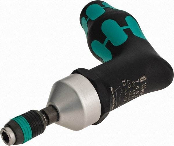 Wera - 1 Piece, 25 to 55 In/Lb, Preset Torque Limiting Screwdriver - 1/4" Drive - All Tool & Supply