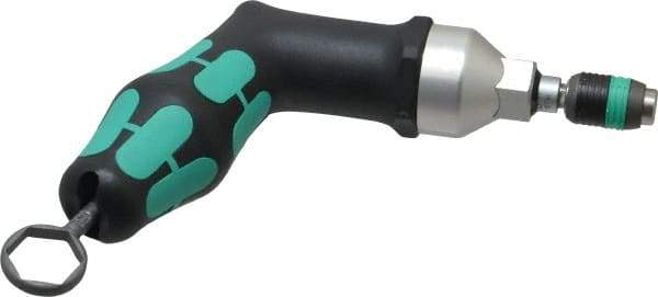 Wera - 25 to 55 In/Lb, Adjustable Torque Limiting Screwdriver - 6" OAL, 1/4" Drive, 2.5 In/Lb Graduation - All Tool & Supply