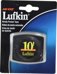 Lufkin - 10' x 1/4" Yellow Blade Tape Measure - 1/32 & 1/16" Graduation, A16 Graduation Style, Black Case - All Tool & Supply