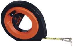 Lufkin - 50' x 3/8" Yellow Blade Tape Measure - 1/8" Graduation, B1 Graduation Style, Orange/Black Case - All Tool & Supply