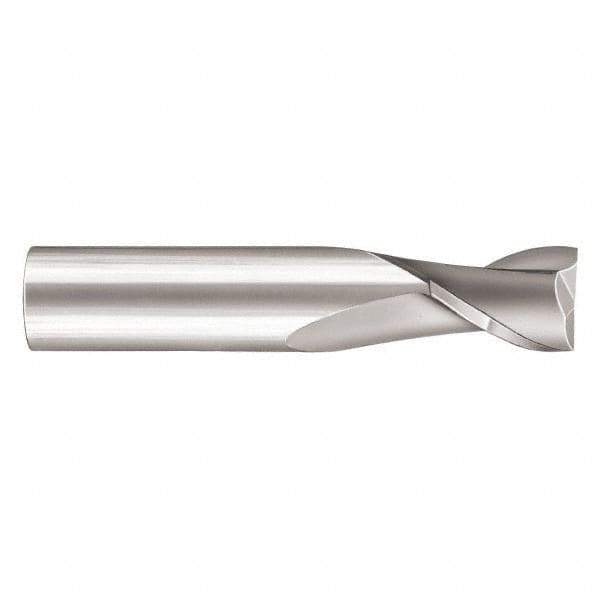 SGS - 3/4", 1" LOC, 3/4" Shank Diam, 3" OAL, 2 Flute, Solid Carbide Square End Mill - Single End, AlTiN Finish, Spiral Flute, 30° Helix, Centercutting, Right Hand Cut, Right Hand Flute, Series 17 - All Tool & Supply