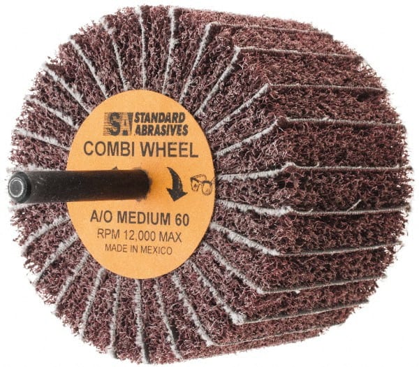 Standard Abrasives - Mounted Flap Wheel - - Exact Industrial Supply