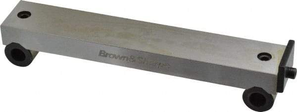 TESA Brown & Sharpe - 5-3/4 Inch Long x 1 Inch Wide x 0.0003 Inch Center to Center Accuracy, 0.0002 Inch Parallelism, 5 Inch Between Rolls, Sine Bar - Includes Back Plate - All Tool & Supply