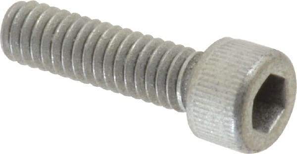 Value Collection - #8-32 UNC Hex Socket Drive, Socket Cap Screw - Alloy Steel, Zinc-Plated Finish, Fully Threaded, 5/8" Length Under Head - All Tool & Supply