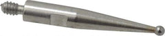 TESA Brown & Sharpe - 1mm Ball Diam, Carbide, Ball Test Indicator Contact Point - 1/2" Contact Point Length, Use with Brown & Sharpe BesTest 599 Series - All Tool & Supply