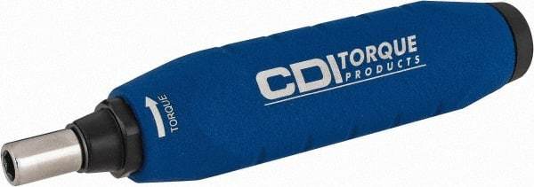 CDI - 1 Piece, 4 to 40 In/Lb, Female Hex Preset Torque Limiting Screwdriver - 6" OAL, 1/4" Drive - All Tool & Supply