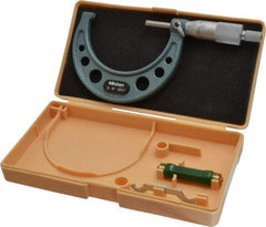 Mitutoyo - 2 to 3" Range, 0.001" Graduation, Mechanical Outside Micrometer - Ratchet Stop Thimble, Accurate to 0.0001" - All Tool & Supply