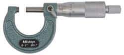 Mitutoyo - 250 to 275mm Range, 0.01mm Graduation, Mechanical Outside Micrometer - Ratchet Stop Thimble, Accurate to 0.0001" - All Tool & Supply