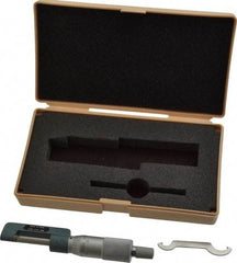 Mitutoyo - 0 to 1" Range, Mechanical Hub Micrometer - 0.001" Graduation, 0.0001" Accuracy - All Tool & Supply