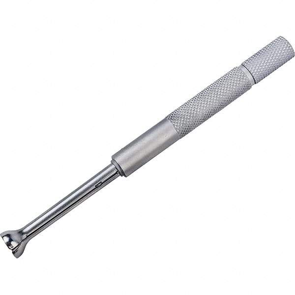 Mitutoyo - 0.4 to 0.5 Inch Measurement, Small Hole Gage - 4-1/4 Inch Overall Length, Half Ball - All Tool & Supply