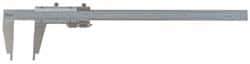 Mitutoyo - 0 to 40" Stainless Steel Vernier Caliper - 0.02mm Graduation, 140mm Jaw Depth, 0.003" Accuracy - All Tool & Supply