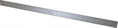 Mitutoyo - 24" Long, 1/100, 1/64, 1/50, 1/32" Graduation, Rigid Stainless Steel Rule - 16R Graduation Style, 1-3/16" Wide, Silver, Satin Chrome Finish - All Tool & Supply