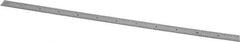 Mitutoyo - 12" Long, 1/100, 1/64, 1/50, 1/32" Graduation, Flexible Stainless Steel Rule - 16R Graduation Style, 1/2" Wide, Silver, Satin Chrome Finish - All Tool & Supply