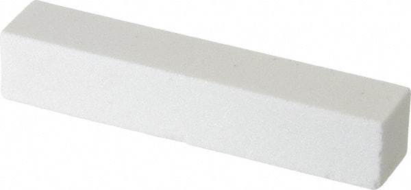 Norton - 150 Grit Aluminum Oxide Square Dressing Stick - 4 x 3/4 x 3/4, Very Fine Grade, Vitrified Bond - All Tool & Supply