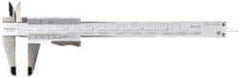 Mitutoyo - 0 to 8" Stainless Steel Vernier Caliper - 0.02mm Graduation, 50mm Jaw Depth, 0.03mm Accuracy - All Tool & Supply