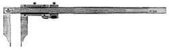 Mitutoyo - 0 to 30" Stainless Steel Vernier Caliper - 0.0010" Graduation, 200mm Jaw Depth, 0.004" Accuracy - All Tool & Supply