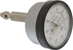 Mitutoyo - 5mm Range, 0-100 Dial Reading, 0.01mm Graduation Dial Drop Indicator - 1.5354" Dial, 1mm Range per Revolution, 0.016mm Accuracy - All Tool & Supply