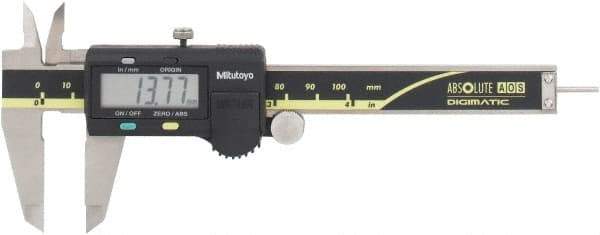 Mitutoyo - 0 to 100mm Range, 0.01mm Resolution, Electronic Caliper - Stainless Steel with 40mm Stainless Steel Jaws, 0.03mm Accuracy - All Tool & Supply