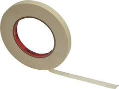 3M - 1/2" Wide x 60 Yd Long Tan Paper Masking Tape - Series 213, 6 mil Thick, 27 In/Lb Tensile Strength - All Tool & Supply