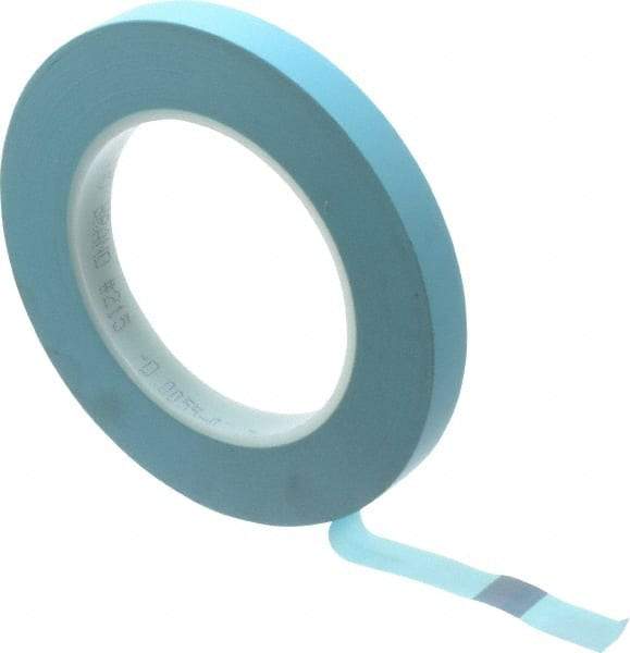 3M - 1/2" Wide x 60 Yd Long Blue Polypropylene Film Masking Tape - Series 215, 4.8 mil Thick, 15 In/Lb Tensile Strength - All Tool & Supply