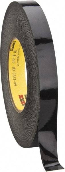 3M - 3/4" Wide x 60 Yd Long Black Crepe Paper Masking Tape - Series 226, 10.6 mil Thick, 34 In/Lb Tensile Strength - All Tool & Supply