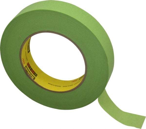 3M - 1" Wide x 60 Yd Long Green Paper Masking Tape - Series 401+/233+, 6.7 mil Thick, 25 In/Lb Tensile Strength - All Tool & Supply