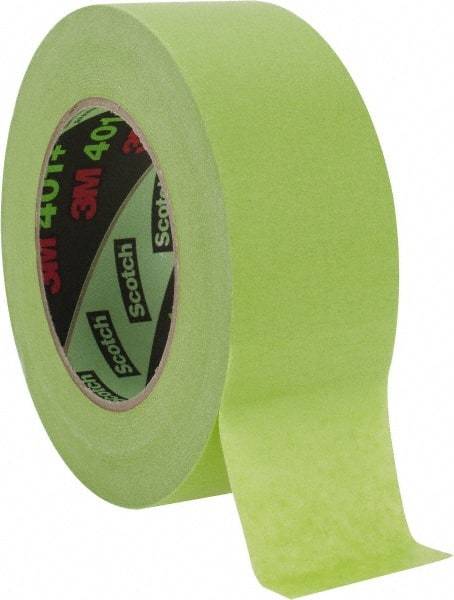 3M - 2" Wide x 60 Yd Long Green Paper Masking Tape - Series 401+/233+, 6.7 mil Thick, 25 In/Lb Tensile Strength - All Tool & Supply