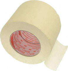 3M - 4" Wide x 60 Yd Long Tan Paper Masking Tape - Series 2364, 6.5 mil Thick, 24 In/Lb Tensile Strength - All Tool & Supply