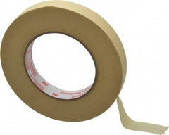 3M - 3/4" Wide x 60 Yd Long Tan Paper Masking Tape - Series 2380, 7.2 mil Thick, 28 In/Lb Tensile Strength - All Tool & Supply