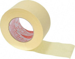 3M - 3" Wide x 60 Yd Long Tan Paper Masking Tape - Series 2380, 7.2 mil Thick, 28 In/Lb Tensile Strength - All Tool & Supply