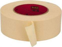 3M - 2" Wide x 60 Yd Long Tan Paper Masking Tape - Series 2393, 7.6 mil Thick, 28 In/Lb Tensile Strength - All Tool & Supply