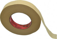 3M - 1" Wide x 60 Yd Long Tan Paper Masking Tape - Series 2693, 7.9 mil Thick, 29 In/Lb Tensile Strength - All Tool & Supply