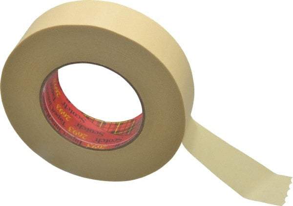 3M - 1-1/2" Wide x 60 Yd Long Tan Paper Masking Tape - Series 2693, 7.9 mil Thick, 29 In/Lb Tensile Strength - All Tool & Supply