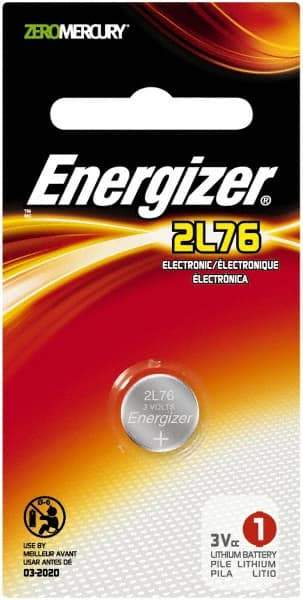 Energizer - Size 2L76, Lithium, Photo Battery - 3 Volts, Button Tab Terminal, CR11108, IEC Regulated - All Tool & Supply