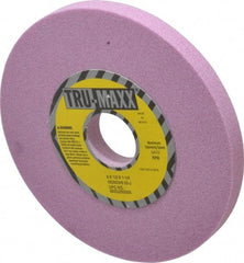 Tru-Maxx - 6" Diam x 1-1/4" Hole x 1/2" Thick, J Hardness, 60 Grit Surface Grinding Wheel - Aluminum Oxide, Type 1, Medium Grade, 5,410 Max RPM, Vitrified Bond, No Recess - All Tool & Supply