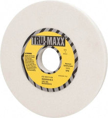 Tru-Maxx - 6" Diam x 1-1/4" Hole x 1/2" Thick, K Hardness, 80 Grit Surface Grinding Wheel - Aluminum Oxide, Type 1, Medium Grade, 5,410 Max RPM, Vitrified Bond, No Recess - All Tool & Supply