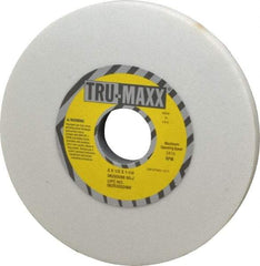 Tru-Maxx - 6" Diam x 1-1/4" Hole x 1/2" Thick, J Hardness, 60 Grit Surface Grinding Wheel - Aluminum Oxide, Type 1, Medium Grade, 5,410 Max RPM, Vitrified Bond, No Recess - All Tool & Supply